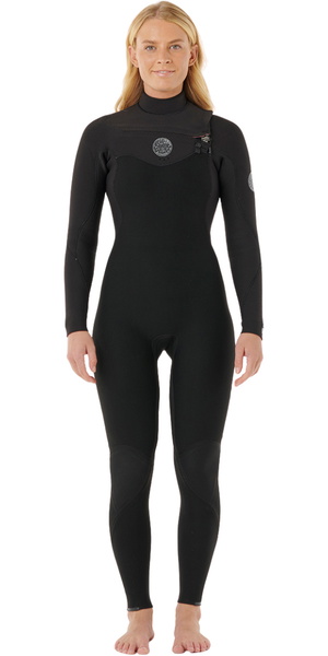 2026 Rip Curl Womens Flashbomb 5/3mm Chest Zip Wetsuit 16HWFS - Black